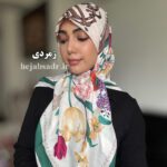 روسری نخ اسپان طرح گل لاله - Image 9