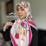 روسری نخ اسپان طرح گل لاله - Image 7