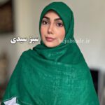 روسری نخی وال اسلپ دو سمت نگین