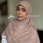 روسری نخی وال اسلپ دو سمت نگین - Image 8