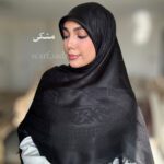 روسری ابریشم ژاکارد شیپور