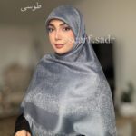 روسری ژاکارد گل رز - Image 11