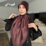 روسری ابریشم ژاکارد سلین - Image 2