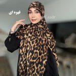 روسری نخ پنبه پلنگی وارداتی - Image 2