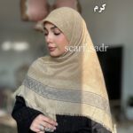 روسری نخی چهارخونه - Image 7