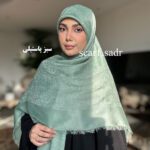 روسری ژاکارد گل رز