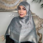 روسری ابریشم ژاکارد پلنگی - Image 10