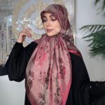 روسری مجلسی گل رز