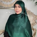 روسری ابریشم ژاکارد پلنگی - Image 5