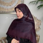 روسری ابریشم ژاکارد پلنگی - Image 11