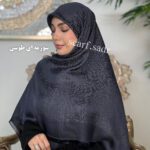 روسری ابریشم ژاکارد پلنگی - Image 7