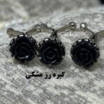گیره روسری رز مشکی