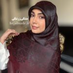 روسری ژاکارد ابریشم لمه دار - Image 7