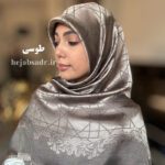 روسری ژاکارد ابریشم لمه دار - Image 5