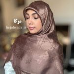 روسری ژاکارد ابریشم لمه دار - Image 3