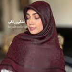 روسری ژاکارد ابریشم لمه دار