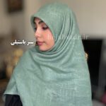 روسری نخی وال اسلپ دو سمت نگین - Image 15