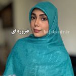 روسری نخی وال اسلپ دو سمت نگین - Image 16
