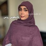 روسری نخی وال اسلپ دو سمت نگین - Image 17