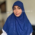 روسری نخی وال اسلپ دو سمت نگین