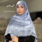 روسری ابریشم ژاکارد اعلاء ملکه - Image 10