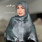 روسری ابریشم ژاکارد اعلاء ملکه - Image 3