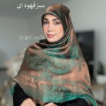 روسری ابریشم ژاکارد اعلاء ملکه - Image 11