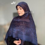روسری ابریشم ژاکارد جواهر - Image 3