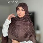 روسری ابریشم ژکارد گِس - Image 3