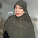 روسری نخی پلیسه اکلیلی - Image 5