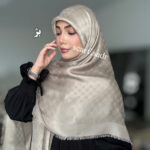 روسری ابریشم ژاکارد گوچی - Image 2