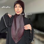 روسری ابریشم ژاکارد LV 90 - Image 10
