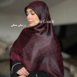 روسری ابریشم ژکارد گِس