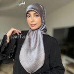 روسری ابریشم ژاکارد LV 90 - Image 8