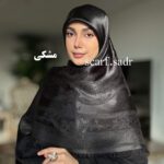 روسری ابریشم ژاکارد ملکه - Image 3