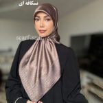 روسری ابریشم ژاکارد LV 90