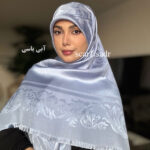 روسری ابریشم ژاکارد سلطنتی - Image 5