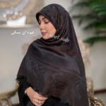 روسری ابریشم ژاکارد سلطنتی - Image 2