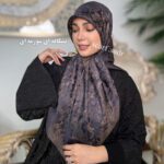 روسری ابریشم ژاکارد پتینه لبنانی - Image 16