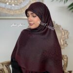 روسری ابریشم ژاکارد پلنگی - Image 15