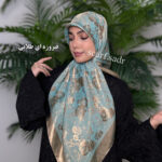 روسری مجلسی رز ترک