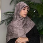روسری ابریشم ژاکارد پتینه لبنانی - Image 3