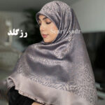 روسری ابریشم ژاکارد پلنگی