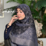 روسری ابریشم ژاکارد پاپیون - Image 2