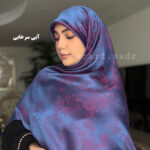 روسری ابریشم ژاکارد بهار - Image 2