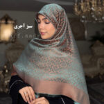 روسری ابریشم ژاکارد کُچ - Image 12