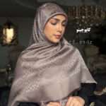 روسری ابریشم ژاکارد کُچ - Image 11